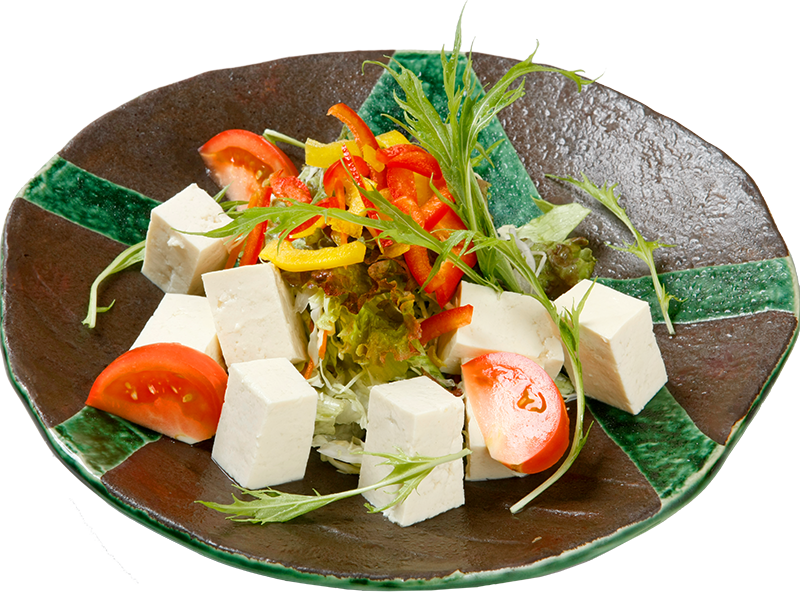 島豆腐のヘルシーサラダ